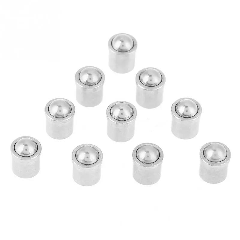 

10Pcs/Lot 304 Stainless Steel Ball Plunger Push Fit Ball Spring Ball Plungers Body Accessories Set Screw Tool Kit 6*7mm