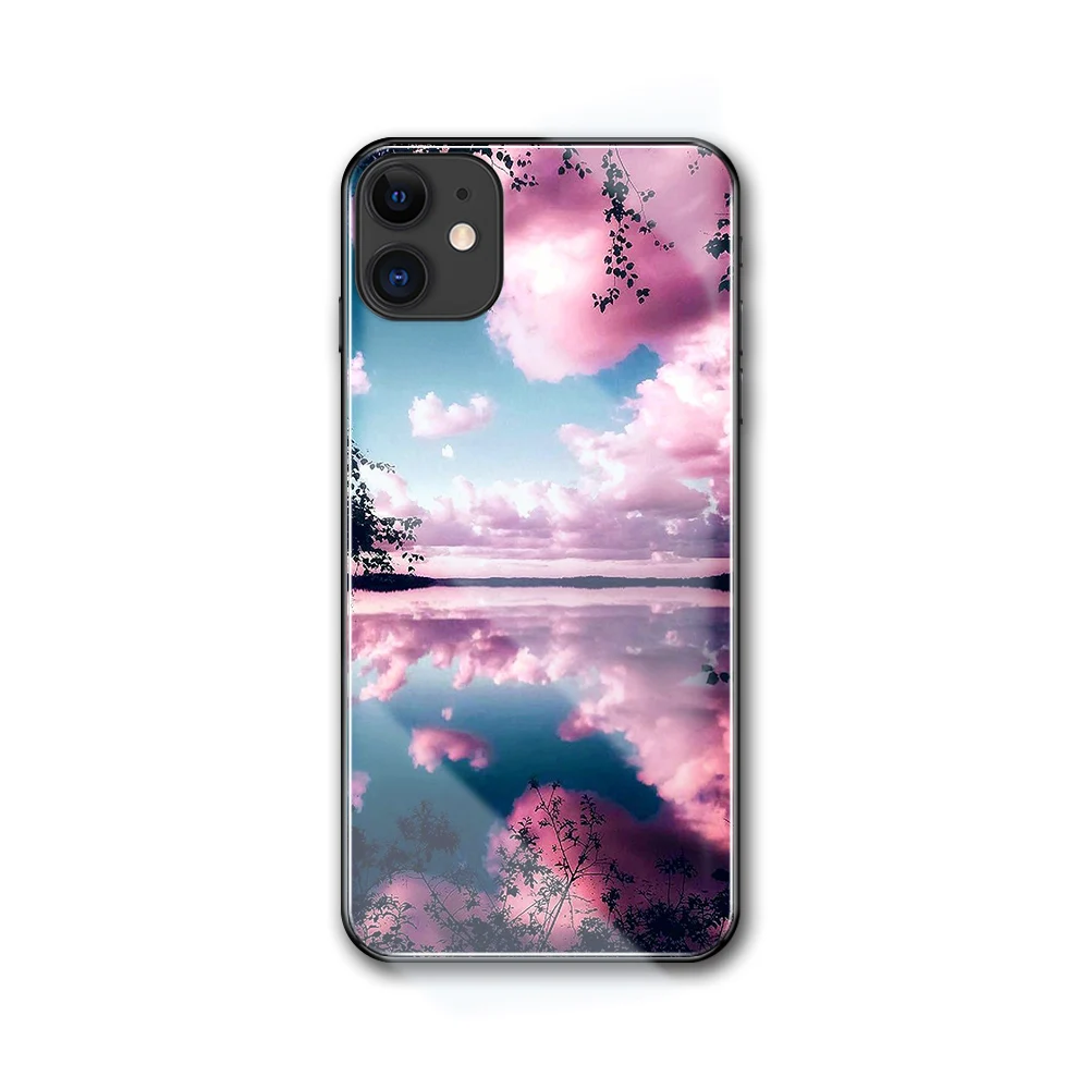 Finder Case Rose Unicorn Abstract Flames стеклянный чехол для iPhone 6 6S 7 8 Plus X XR XS MAX 13 12 11 pro max |