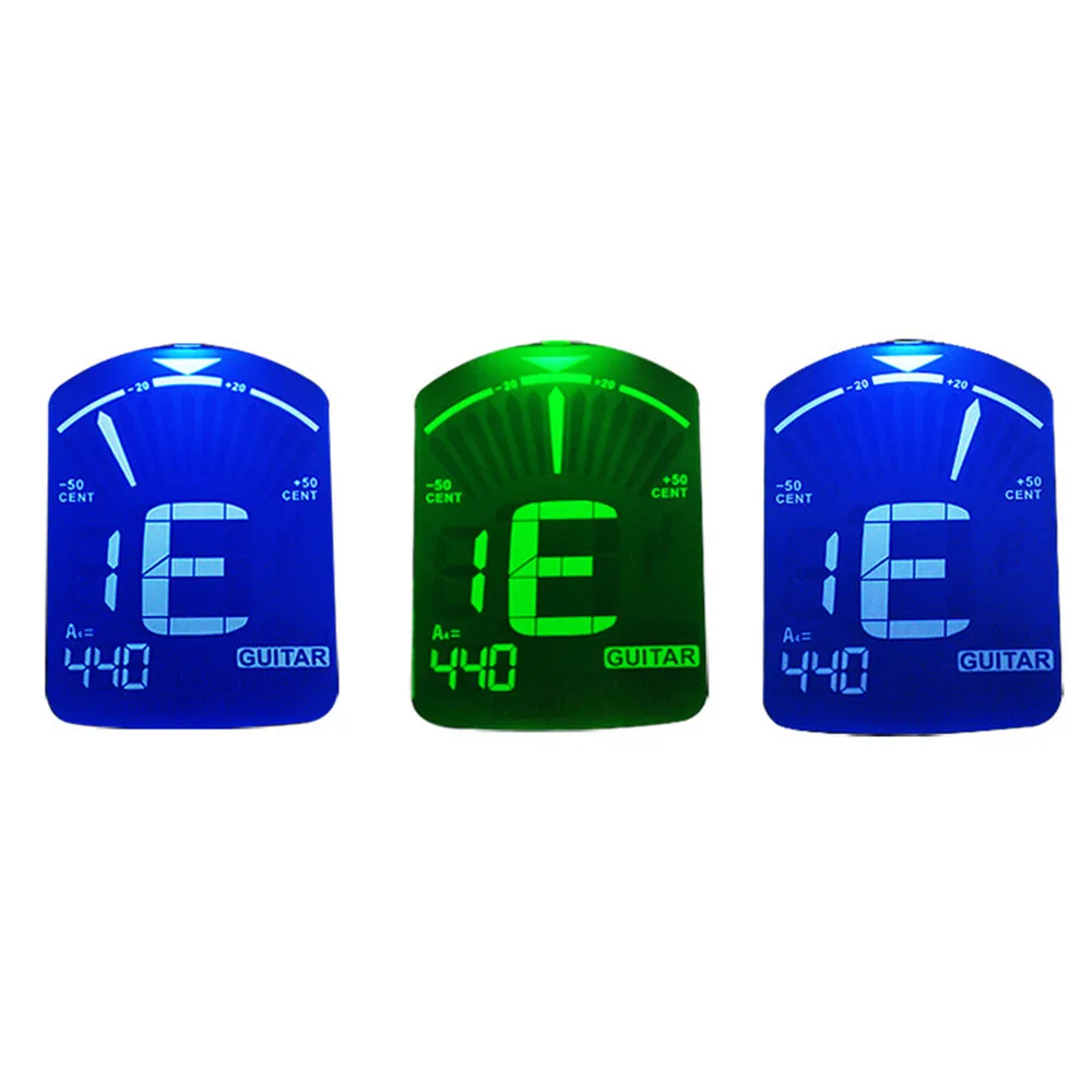 clip auf gitarre tuner mit digital chromatic lcd universal für elektrische akustische gitarre bass ukulele violine banjo tragbare tuner free glob