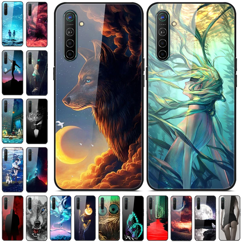 Чехол из закаленного стекла для OPPO Realme XT / realme X2 жесткий чехол 6 Realme6 Pro защитный x