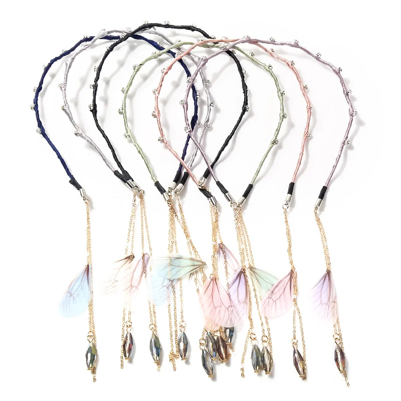 

The Headband South Korea Elegant Hair Accessories Tassel Pendant Pseudo Earrings Cute Hairpin Simple Headband Sweet Fashion