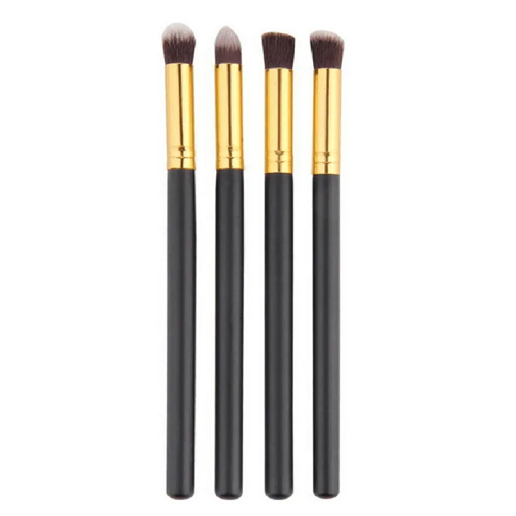 4Pcs/Set New Professional Eye Makeup Brushes Set Pink Handle Eyeshadow Powder Makeup Face Blending Brush Beauty Tools