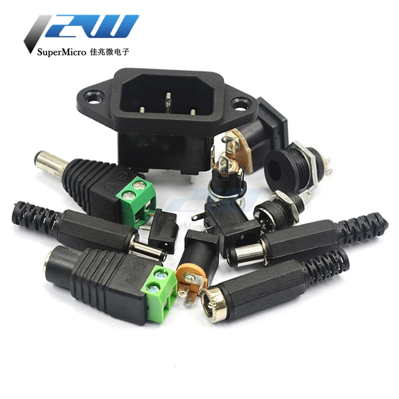 Адаптер питания постоянного тока с разъемом для коннектора кромки 5 5*2 1 мм