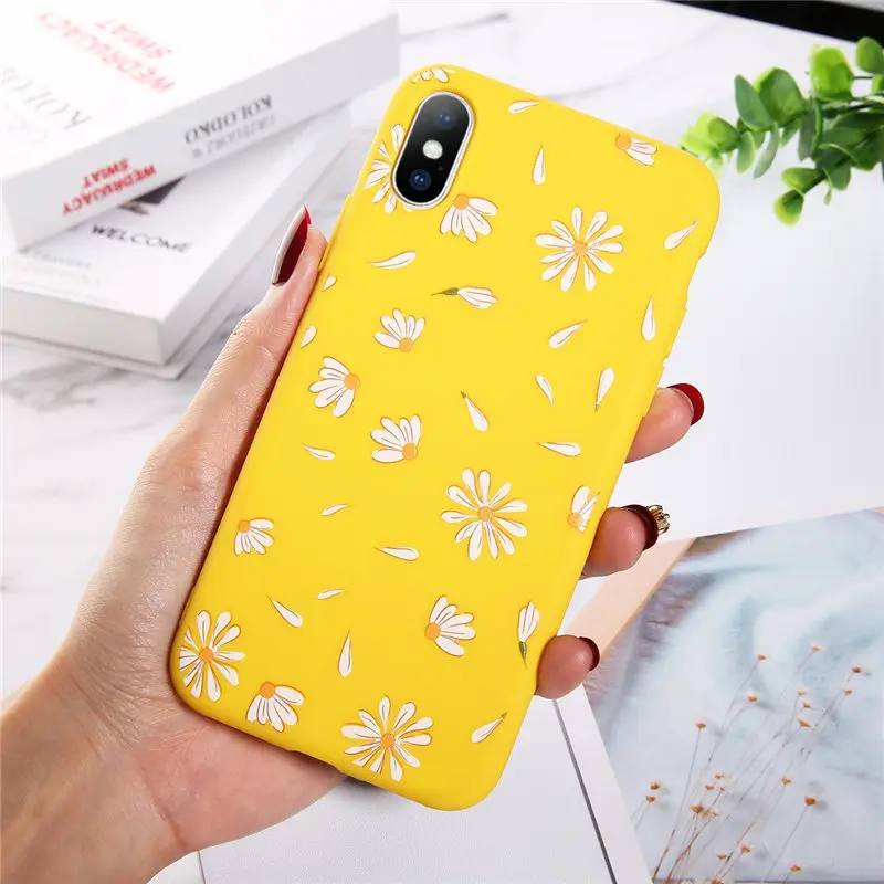 6682Y Чехол для телефона Moskado Flowers для iPhone 11 Pro X XR XS Max 7 8 6 6s Plus 5 5S SE Хризантема Цветочный Мягкий ТПУ силиконовый чехол - Цвет: 6682Y