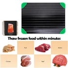 Разделочная доска для быстрого размораживания, Экологически чистая алюминиевая пластина для быстрого размораживания, легкая чистка, поднос для размораживания еды, доска для размораживания