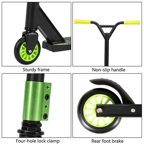 

Teens and Adults Pro Scooter Freestyle Trick Scooter 360 Rotate Strick Scooters Sports