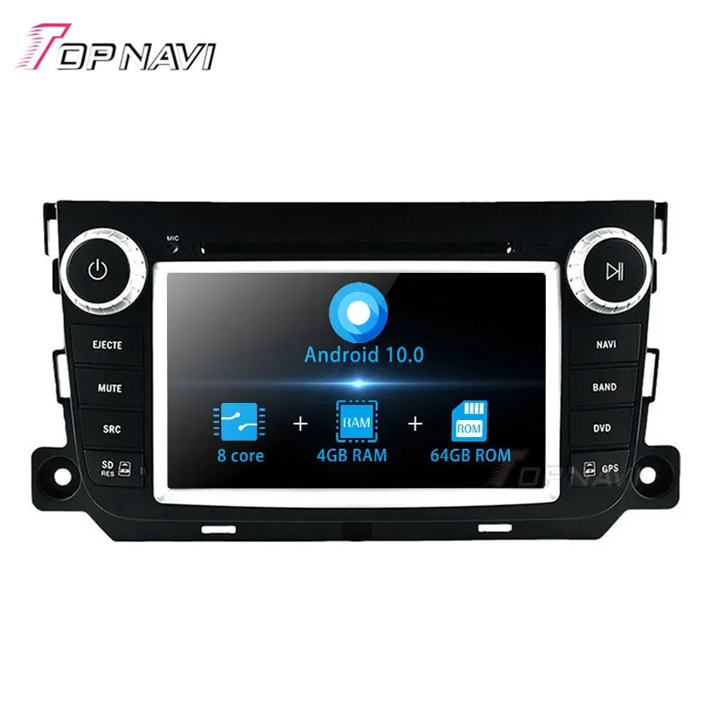 Topnavi 7 ''Octa Core Android 10 0 автомобильный DVD мультимедийный плеер для Smart Fortwo (2012 ) BENZ