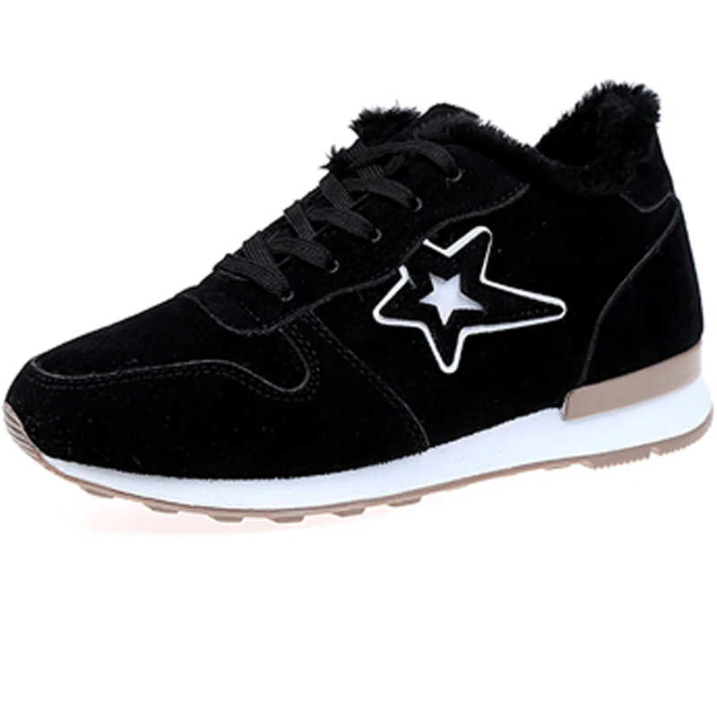 Женские зимние теплые модные кроссовки женская обувь на плоской подошве zapatillas