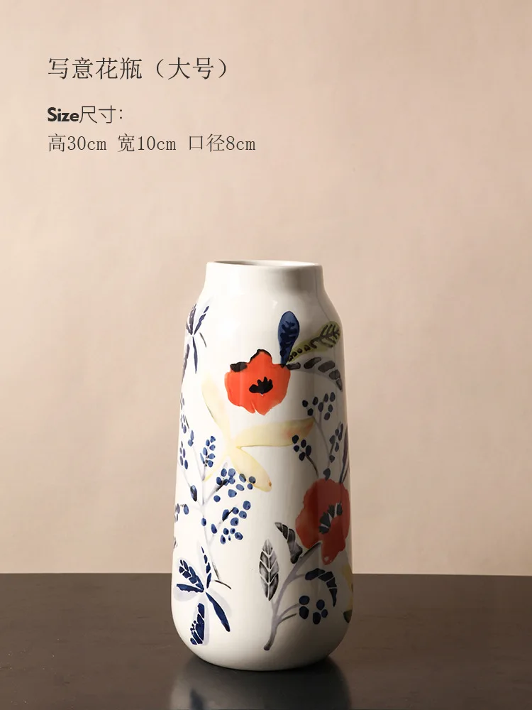 

Luxury Chinese-Style Ceramic Vase Decoration Home Decor Modern Nordic Vase Table Bedroom Living Room Decoration Household Gifts