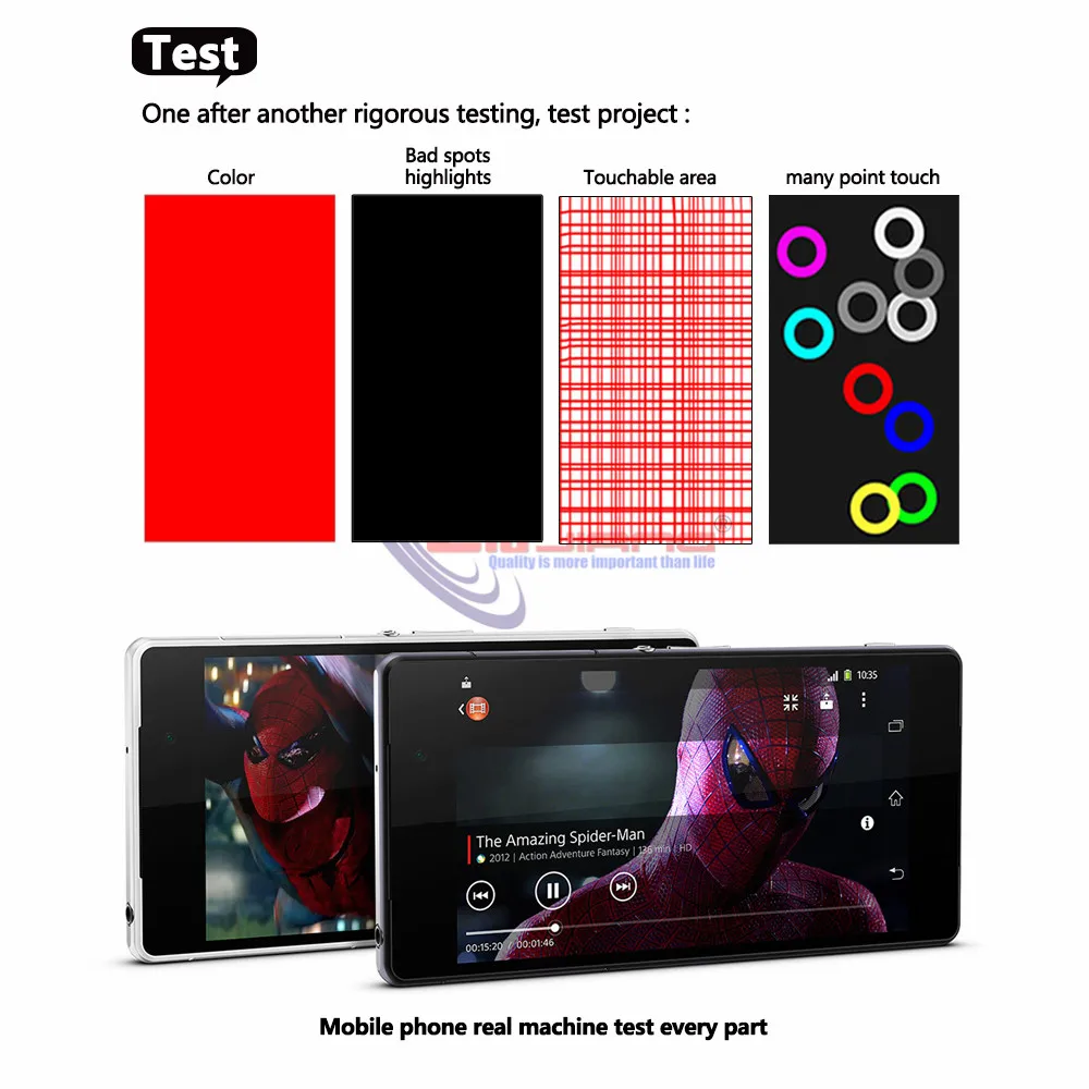 Новый оригинальный экран для sony Z2 L50W D6502 D6503 ЖК сенсорный дигитайзер компонент Xperia