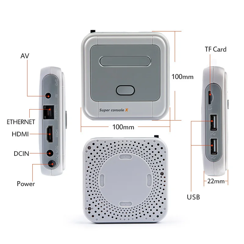 

2.4G Wireless Super Console-X Mini Linux System Video Console Game Y9R0 64G 128G Upgraded Super Console X PRO