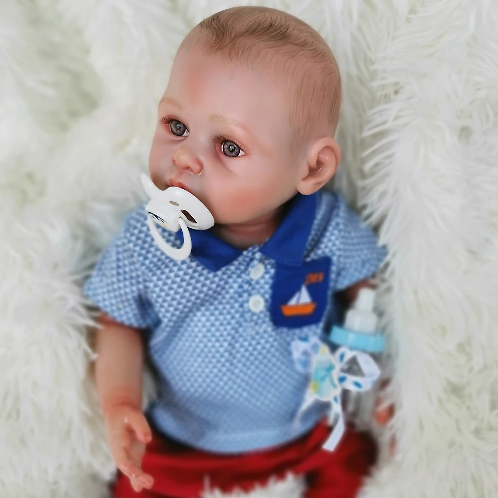 Высококачественная кукла bebe reborn Baby 16 ''ручной рисунок волос силиконовая