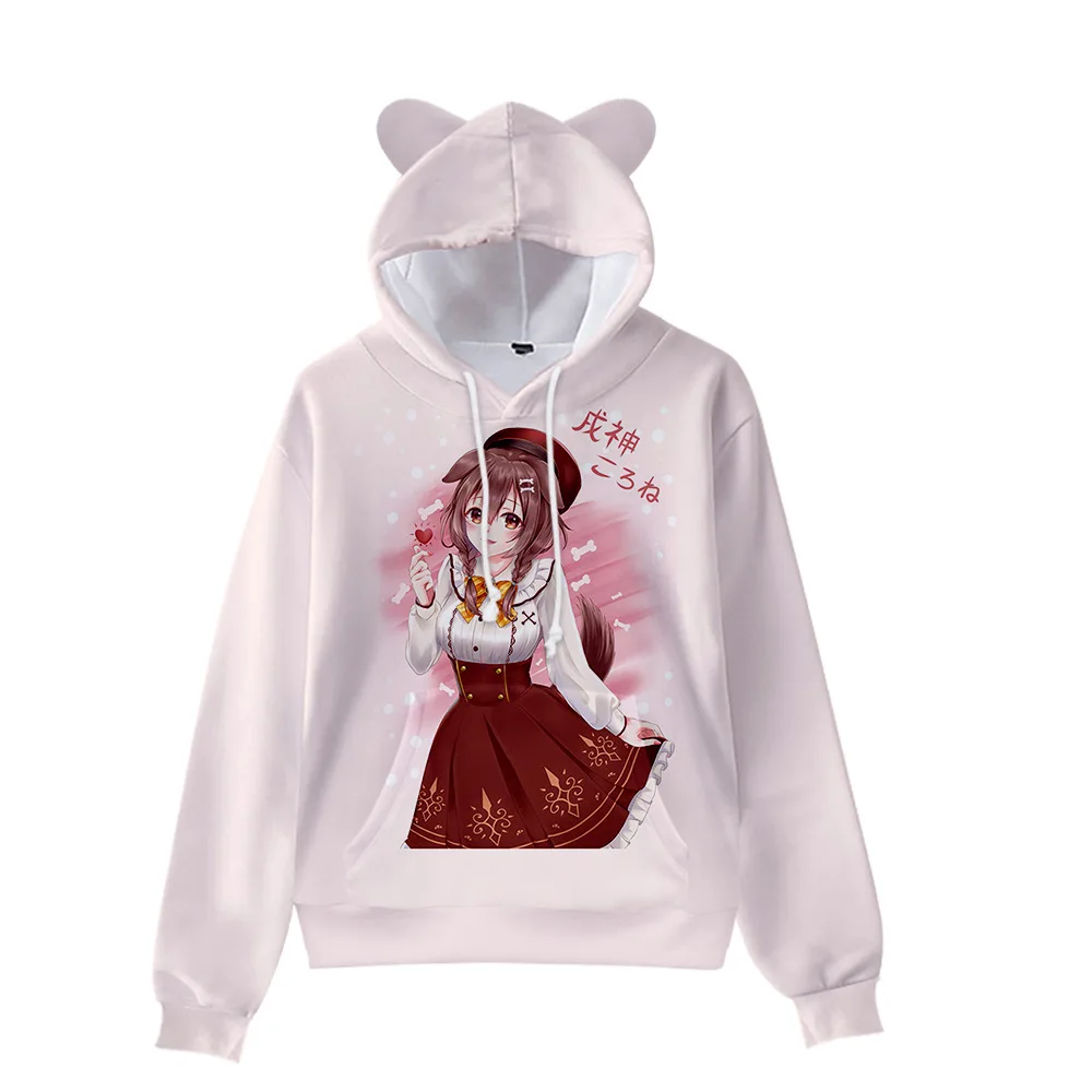 Японское аниме Inugami Korone Детская толстовка для мальчиков и девочек Harajuku Толстовка
