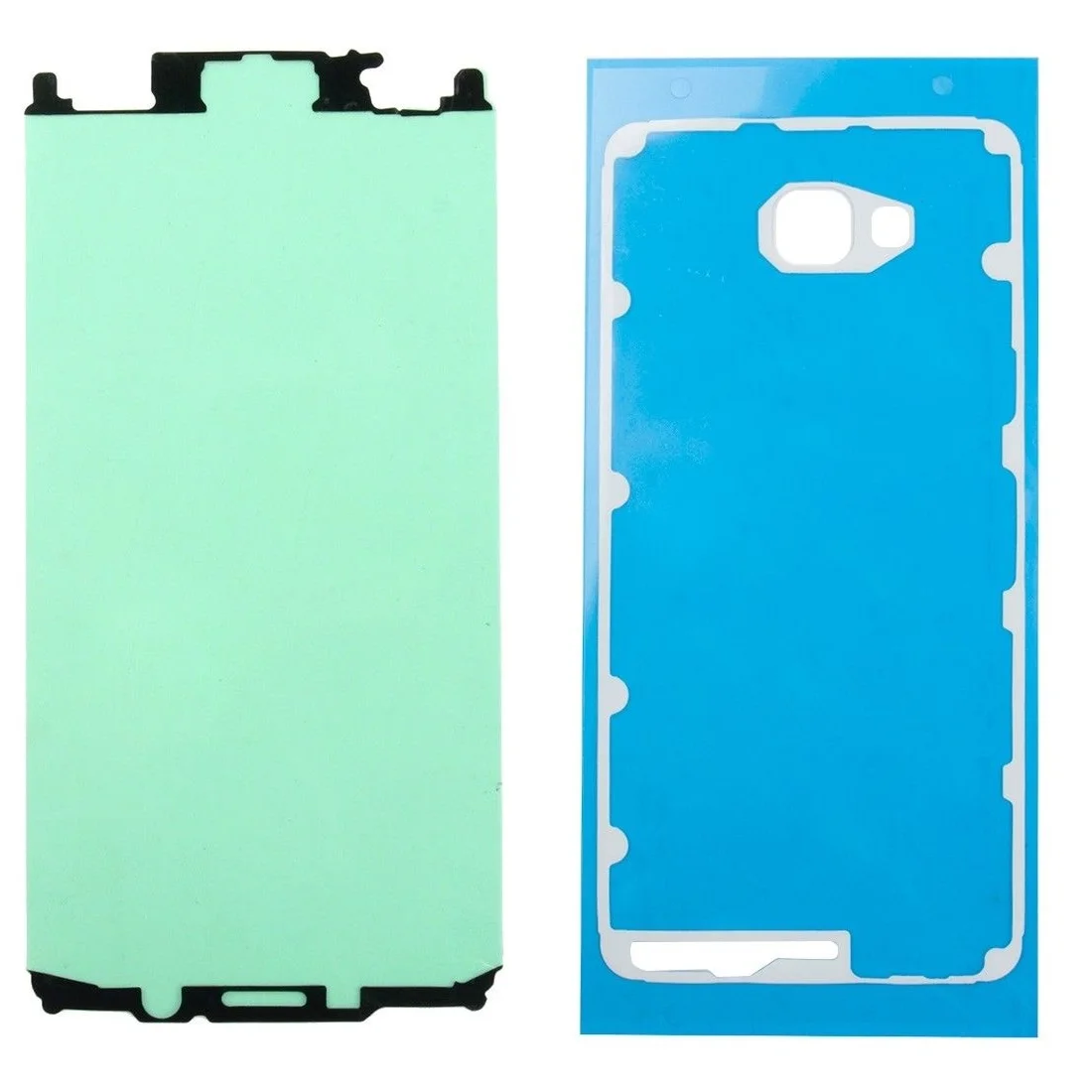 front and back Для samsung Galaxy A9 SM-A9000/A9 Pro SM-A9100 ЖК-корпус передней рамы задняя крышка батарейного отсека клейкая наклейка - Цвет: front and back