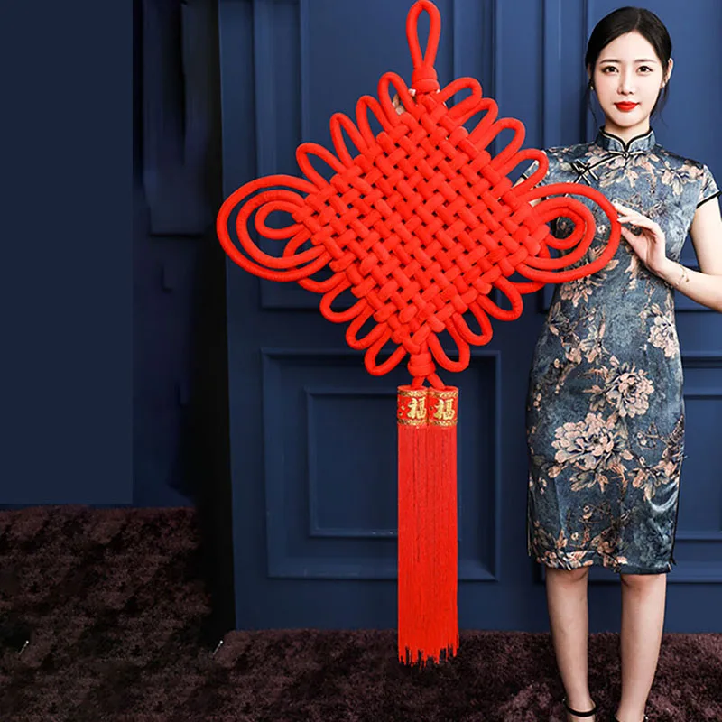 

Товары вечерние, подвеска, фланелевый тканый декор для комнаты, китайский узел, аксессуары для сцены, Новогоднее украшение для дома и праздн...