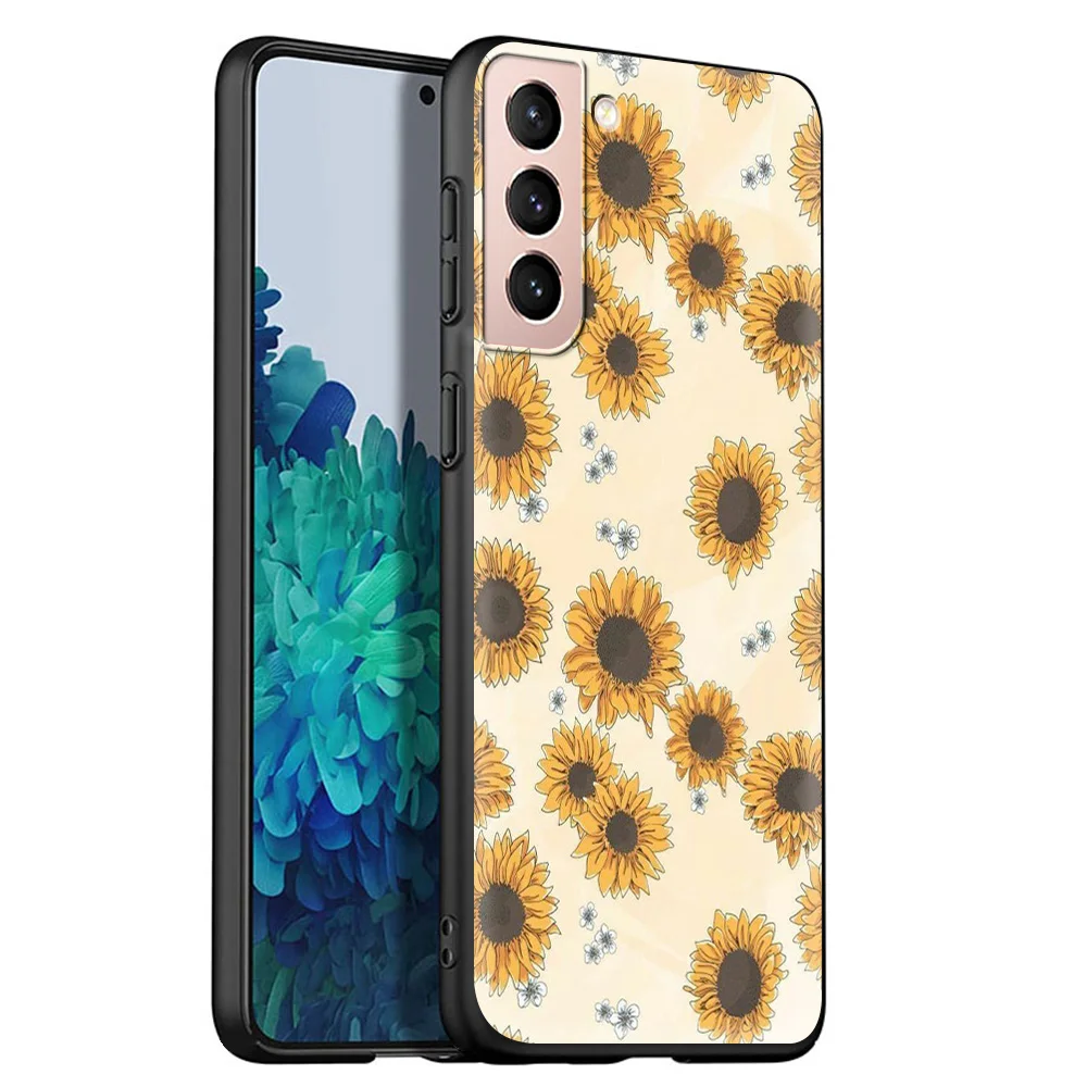 

Sunflower Luxury Soft Phone Case for Samsung Galaxy Note 20 Ultra Note 10 Lite 9 8 Plus 5G Shockproof Cover Shell