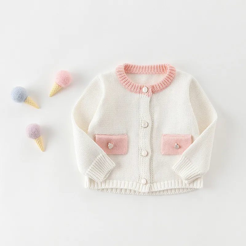 INS/Вязаный комбинезон с объемным карманом Детский кардиган свитер для мальчиков