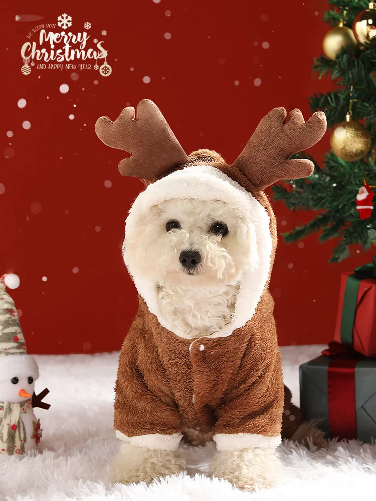

Dog Four-legged Clothes Autumn and Winter Teddy Cat Transforms into Small Puppies Pet Tang Suit