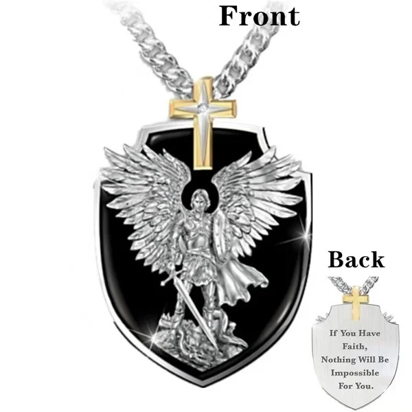 NPKDS мужское ожерелье с гравировкой религиозными убеждениями распятие винтажные