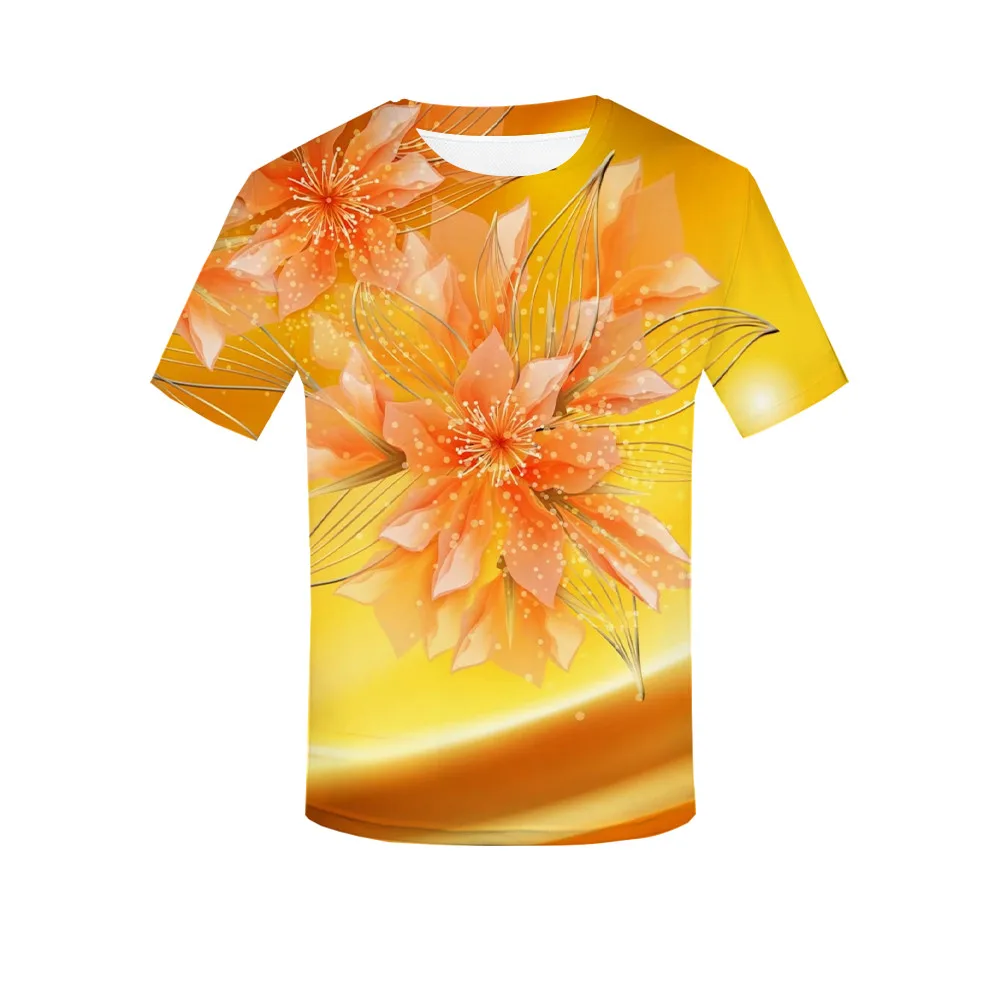 Новинка лета 2019 модная мужская и женская толстовка с 3D принтом розы футболка