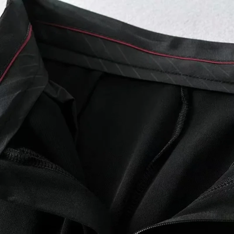 

Chic High Waist Hip Slim Women Long Pants Front Split Design Straight Trousers 2021 Spring Summer New Fashion Casual Pantalones