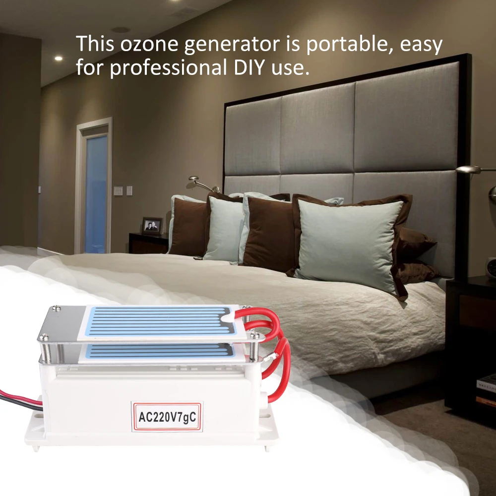 Профессиональный 7 Гц/ч Керамический генератор озона двойная интегрированная