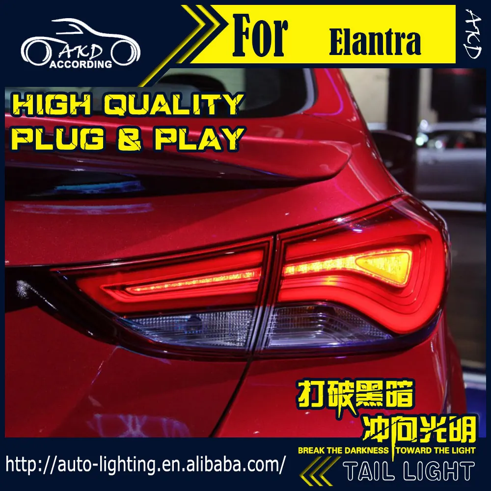 AKD автостайлинг задний фонарь для Hyundai Elantra задсветильник s Avante светодиодный