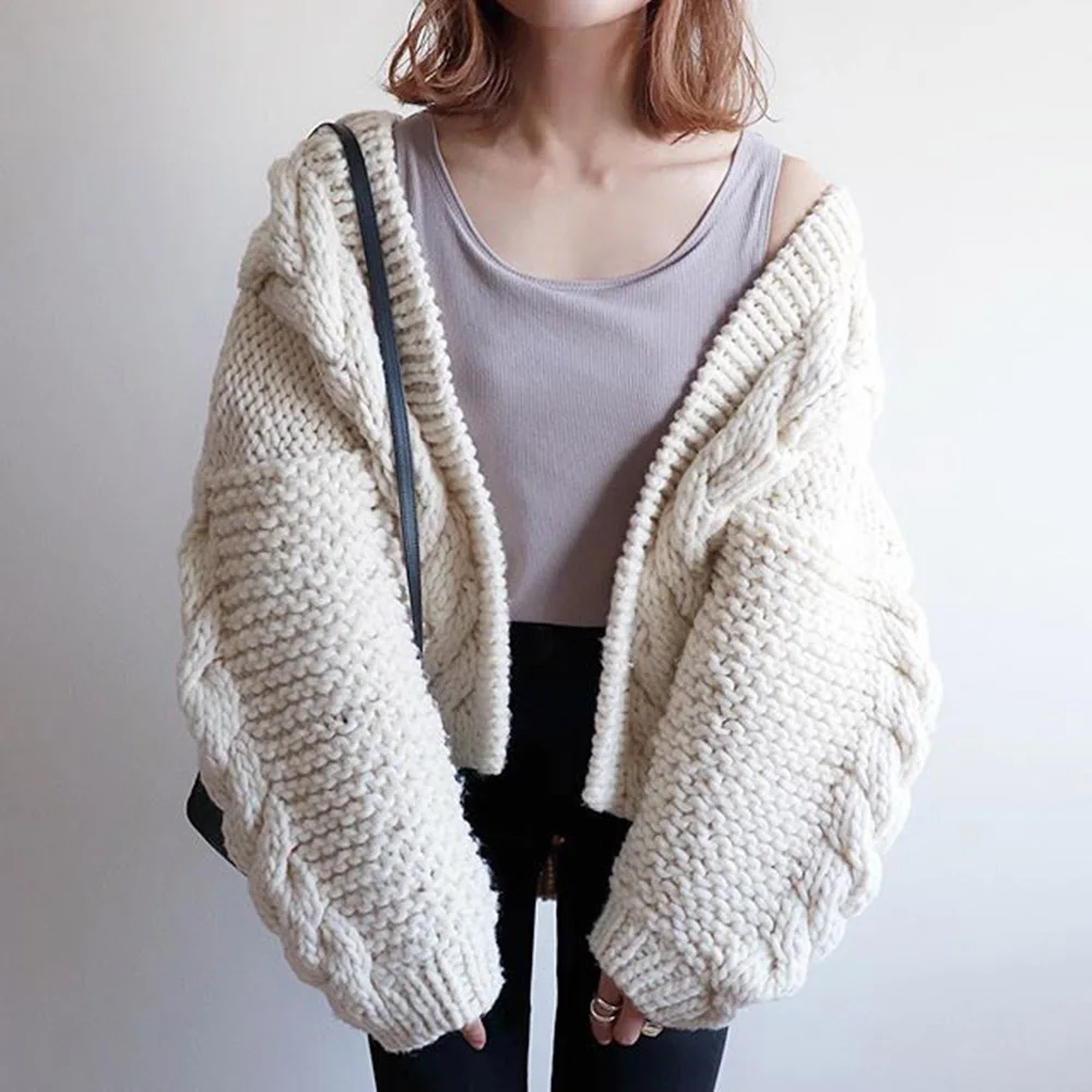 Короткий женский кардиган зимний белый свитер пальто 2019 корейский Кардиган