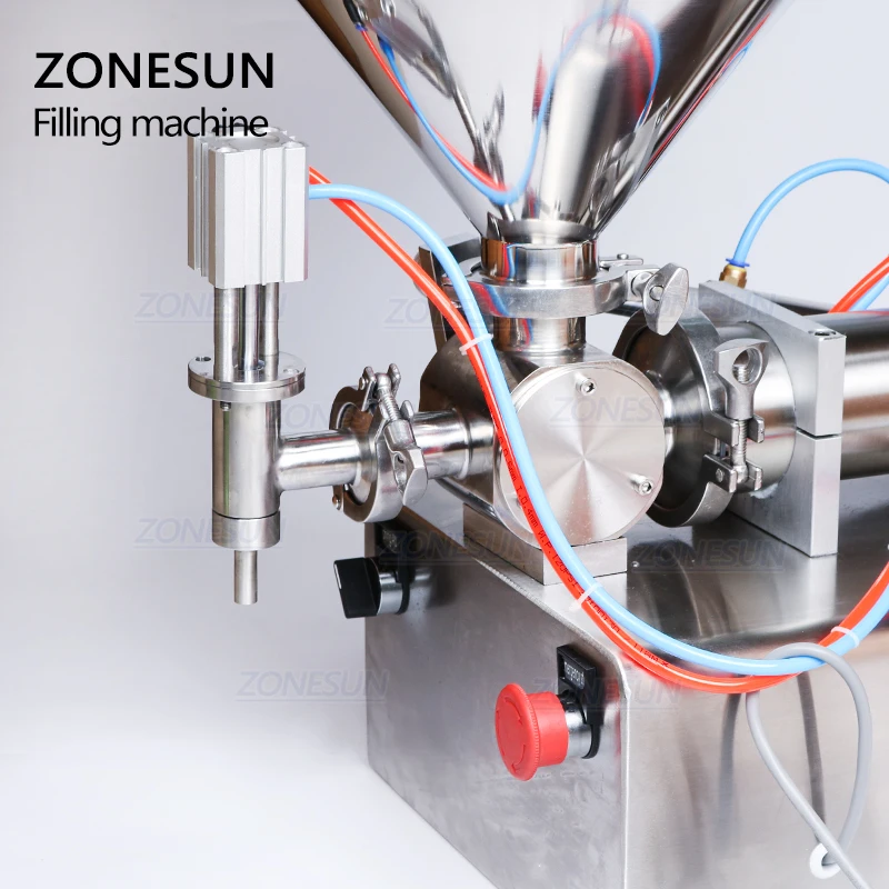 ZONESUN 50-500 мл пневматический объемный спиртовой гель разливочная машина жидкий