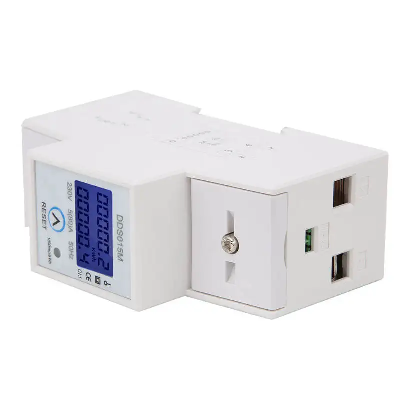 Счетчик энергии DDS015M ватт-час цифровой прибор для измерения уровня Дисплей