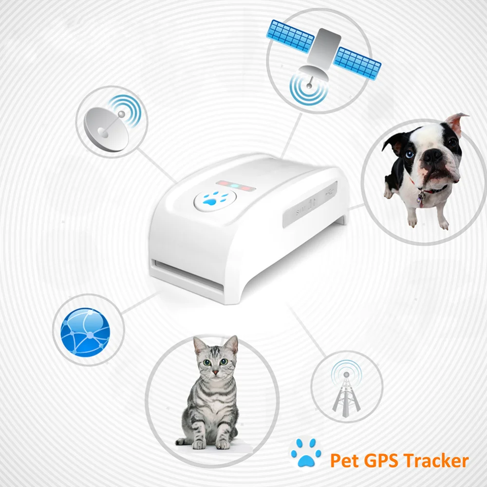 

Dog Collar with Anti-lost GPS Dog Pet Finder Locator Remote for Pet Dog Cat with UK Plug (Orange)