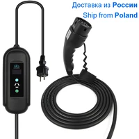 charge timer ev charger cable type 1 j1772 type 2 iec62196 timer function mobile evse electric vehicle car goods factory