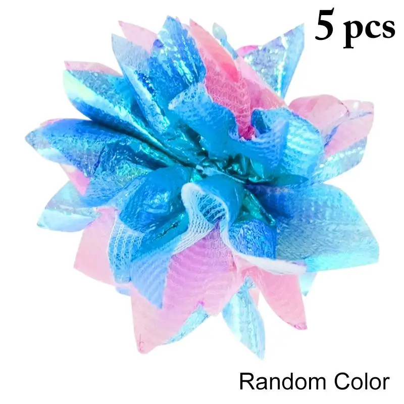 

5 Pcs/Set Pet Cat Toy Creative Crinkle Mylar Toys For Cat Interactive Sound Playing Toy Cats Supplies Random Color