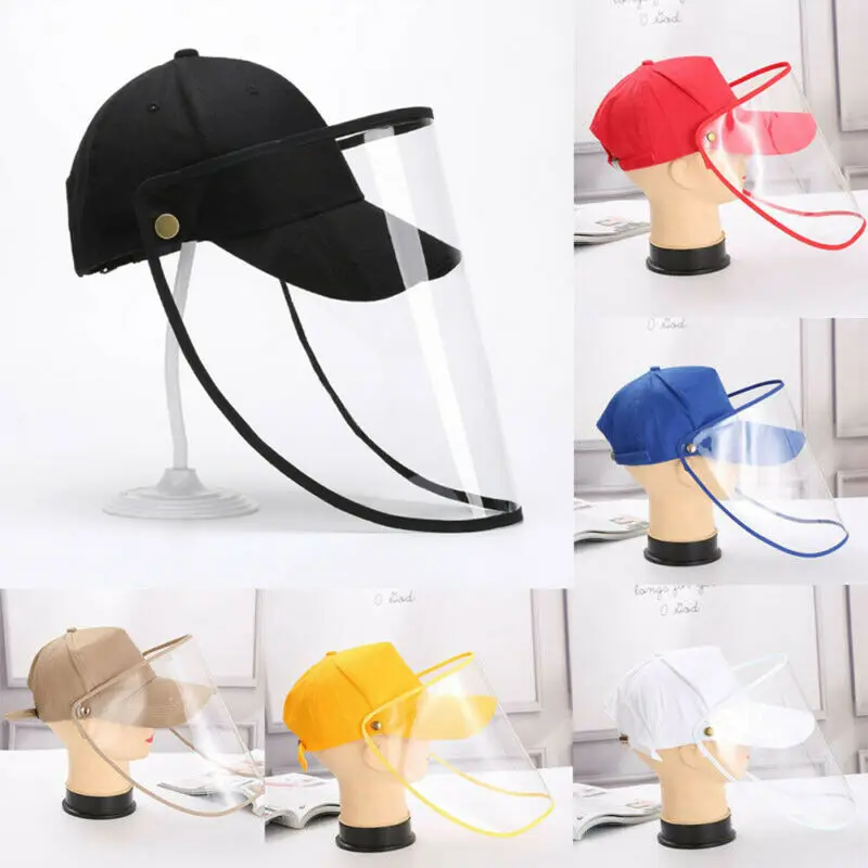 Anti-Virus Safety Hat Anti Fog Dust Splash-proof Work Face Protection Cap Kids Adults Adjustable Baseball |