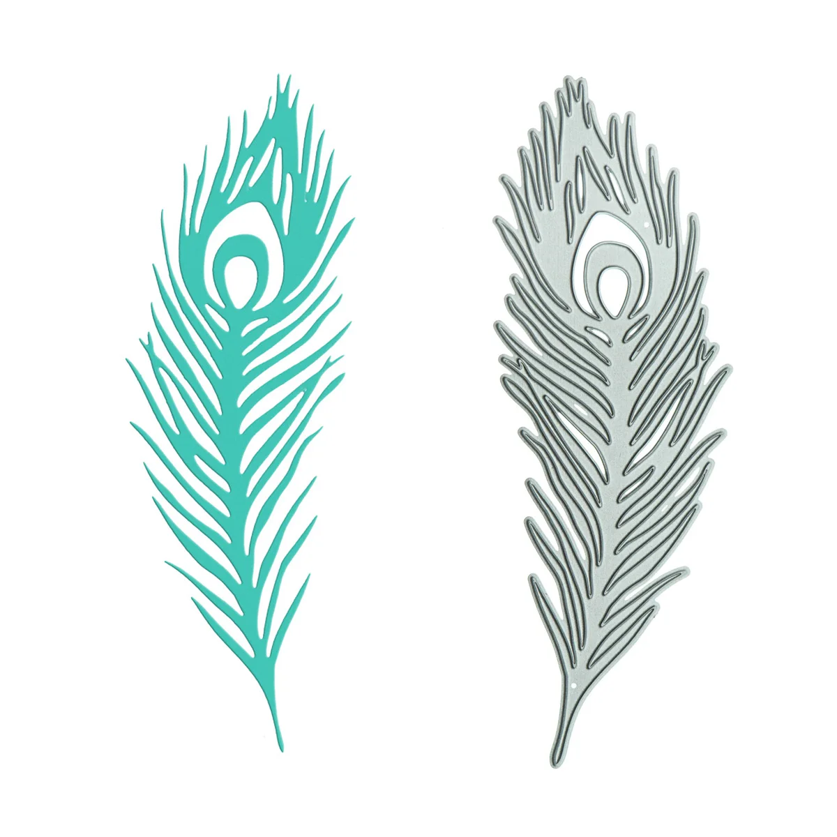 

Металлический трафарет в форме птицы, павлина, пера для скрапбукинга