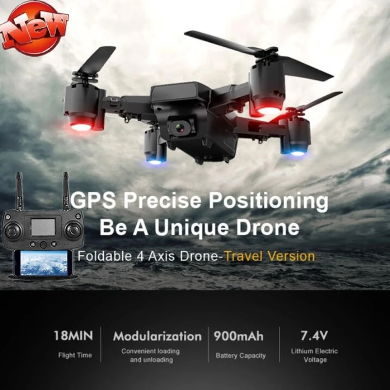 Точный GPS позиционирование Радиоуправляемый Дрон 1080P HD широкоугольная камера WiFi