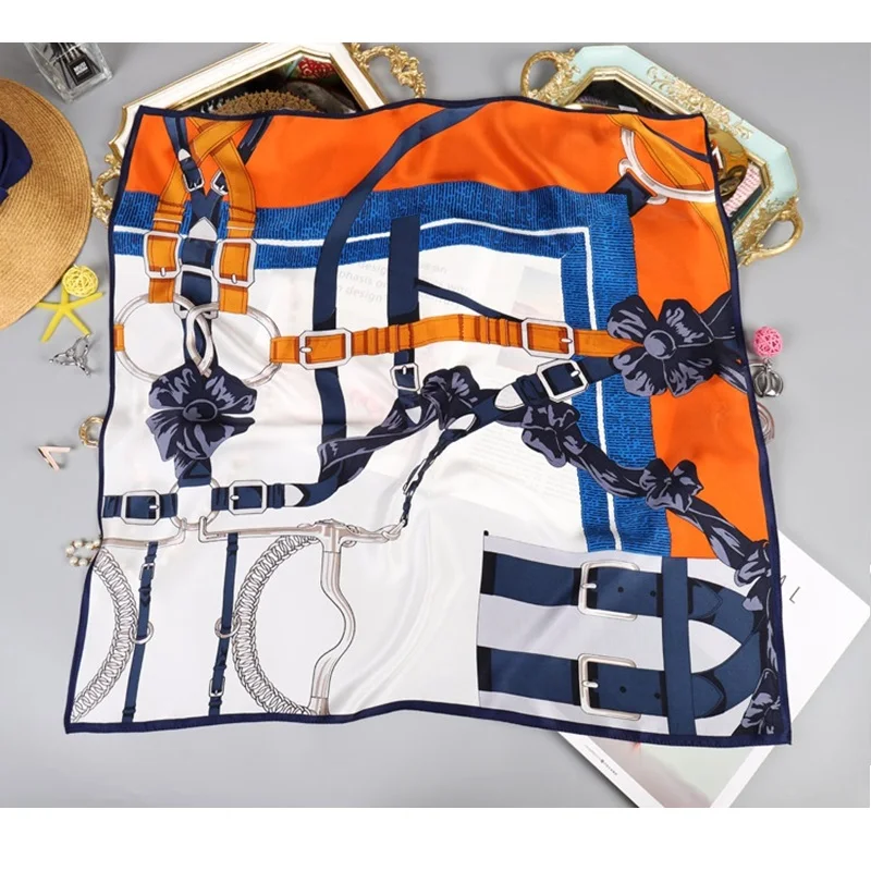 

2021 Новый головы шарфы для Волос обертывание 100% шелковый платок бандана обертывания Для женщин 25 "x 25"