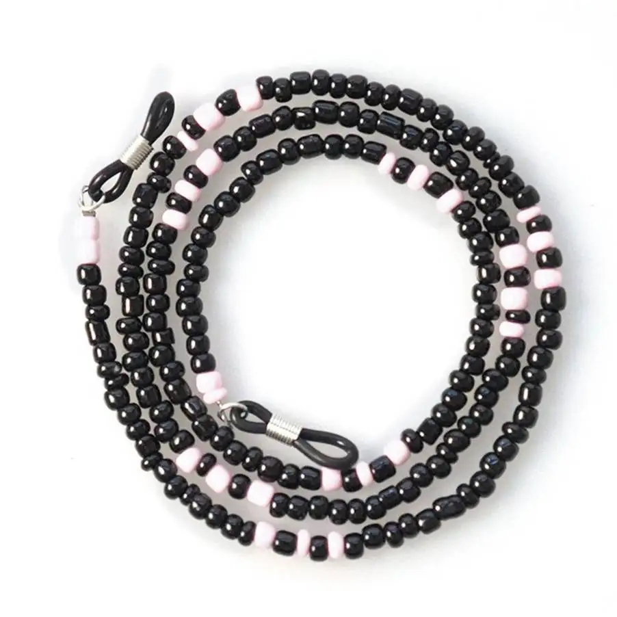 Цепочка для очков женская с бусинами модная шикарная цепочка чтения шнур