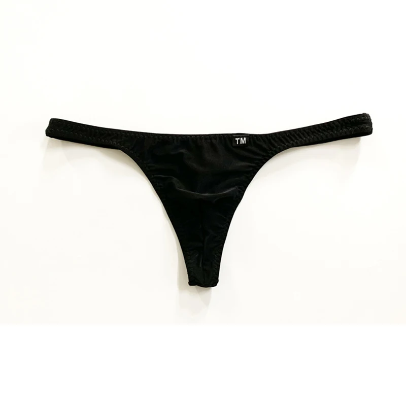 Полупрозрачные Трусы-стринги из ледяного шелка мужские эластичные стринги