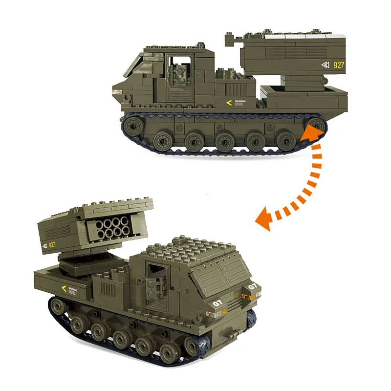 

Military series Army long-range air defense rocket launch vehicle weaponry Building Blocks bricks model classic Toys gift