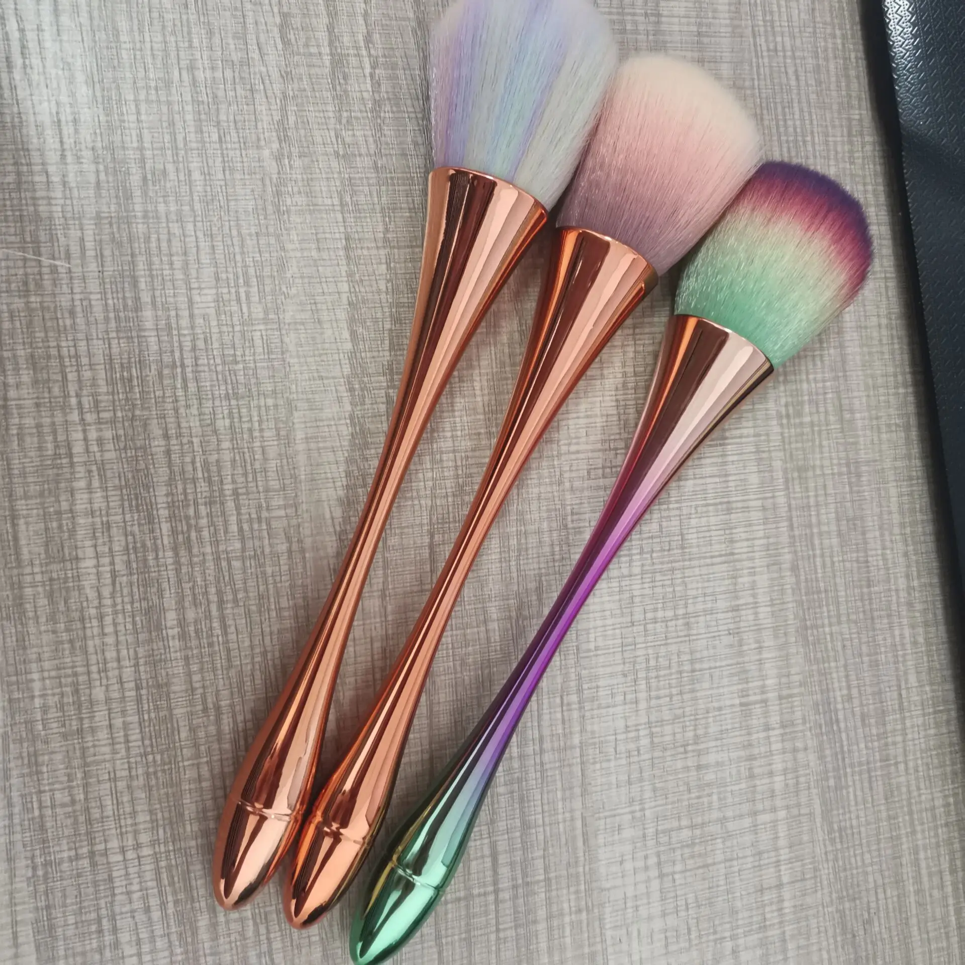 1pc-цветная мягкая кисть для дизайна ногтей профессиональная щетка маникюра пудра