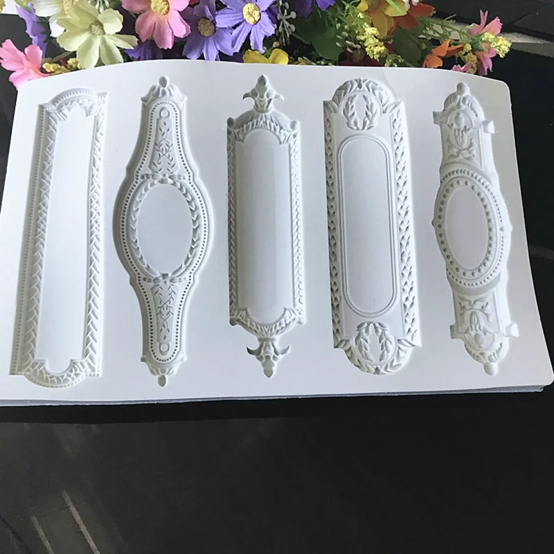 Длинная фоторамка в европейском стиле силиконовая форма кухонный инструмент для