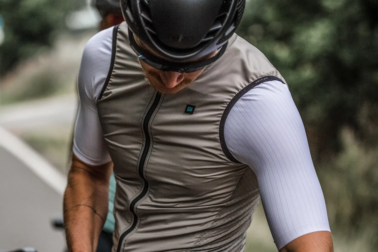 Bike Wind Vest Mesh Fabric At Back