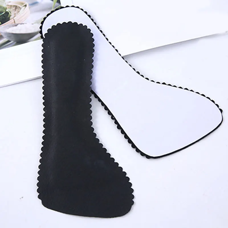 1 pair Leather Half Pad Feet High Heel Insoles Sweat-absorbent Seven-point Pad Anti-Slip Cushion Massage Inserts Foot Care Tool