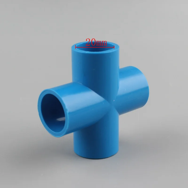 3pcs 20mm PVC Pipe Irrigation Cross Connector Water Hose 1/2'' 4 way Garden Accessories | Дом и сад