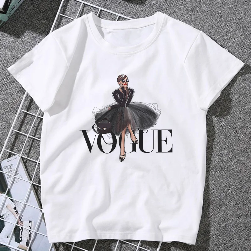 Лето 2020 Новое поступление модная футболка с модным принтом женская в стиле