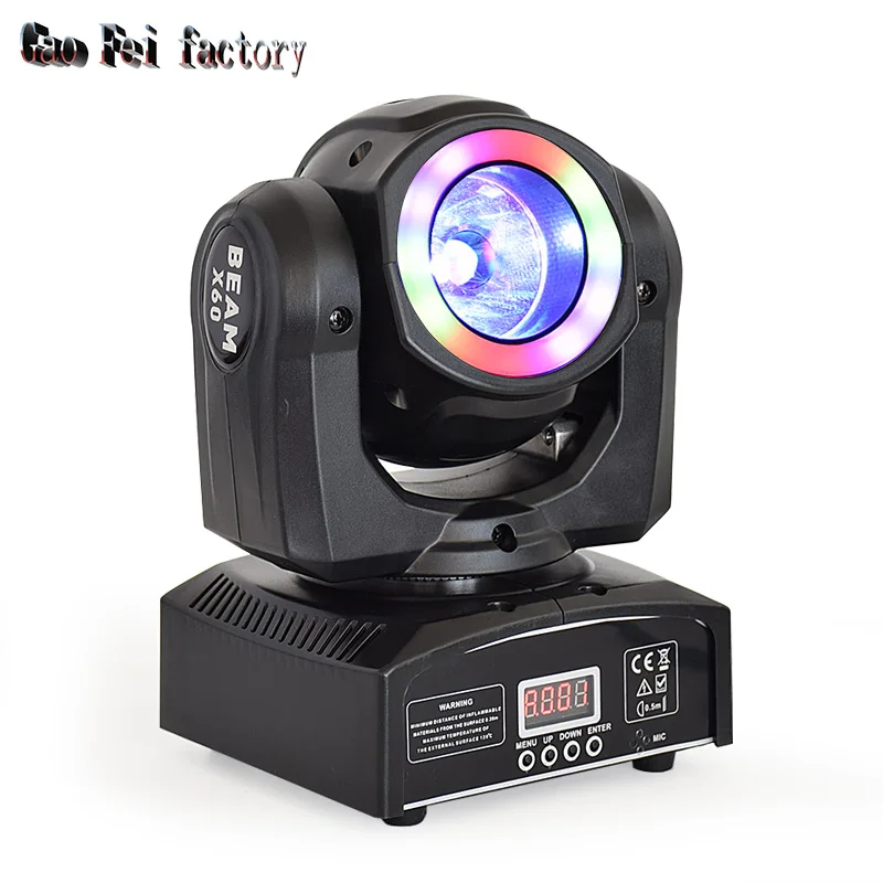 

DJ Lights Moving Head 60W Led Beam Back Light DMX Hybrid Lyre Wash Mobile Lamp For Disco Home Party Bars Club Wedding