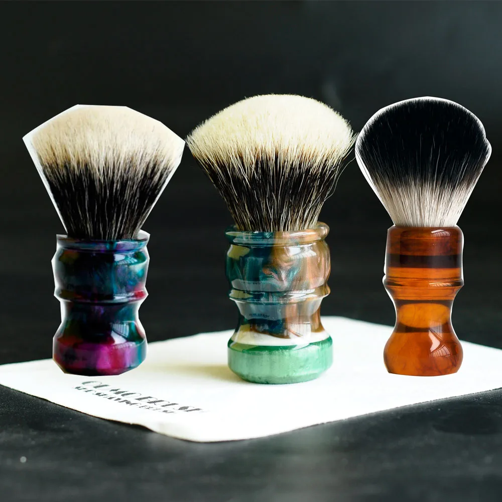 3 brushes OUMO щетка-шарик SHD Handmaster Лучший Барсук волос узел для Бритья узел гель наконечник - Цвет: 3 brushes