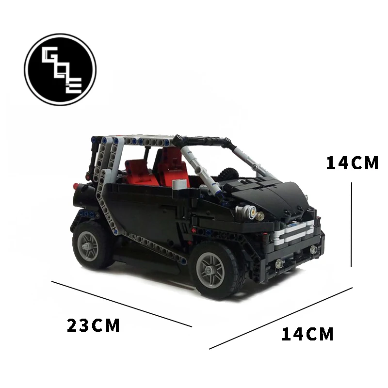 

Technic Car MOC-2981 Smart Fortwo Sightseeing Vehicles Car Toy Model Building Blocks Toys Gifts