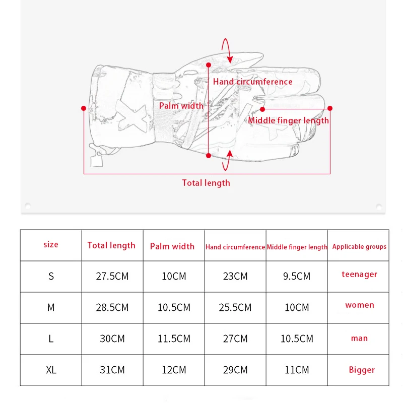 Профессиональные лыжные перчатки для активного отдыха горного велосипеда